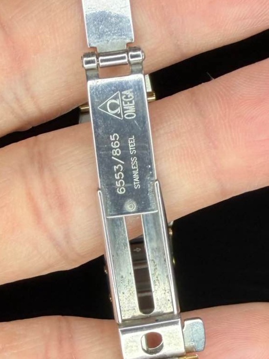 Omega Two-Tone Stainless Steel and Gold Bracelet Clasp main image 7